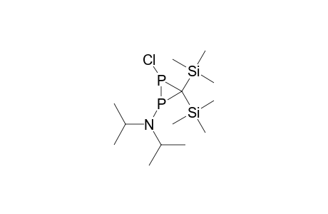 1-CHLOR-2-(DIISOPROPYLAMINO)-3,3-BIS-(TRIMETHYLSILYL)-DIPHOSPHIRANE