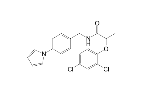 2-(2,4-dichlorophenoxy)-N-{[4-(1H-pyrrol-1-yl)phenyl]methyl}propanamide