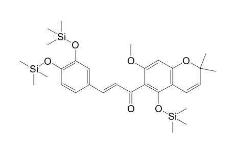 (E)-3-[3,4-bis(trimethylsilyloxy)phenyl]-1-(7-methoxy-2,2-dimethyl-5-trimethylsilyloxy-chromen-6-yl)prop-2-en-1-one