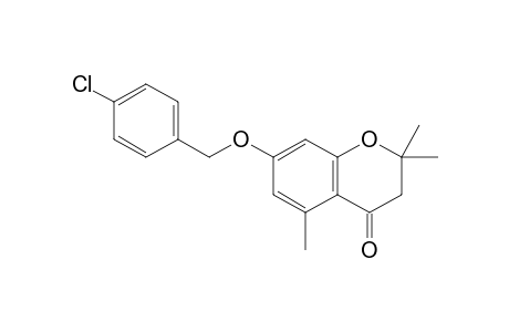 7-[( p-Chlorobenzyl)oxy]-2,2,5-trimethyl-4-chromanone