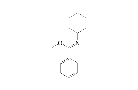 1,4-Cyclohexadiene-1-carboximidic acid, N-cyclohexyl-, methyl ester