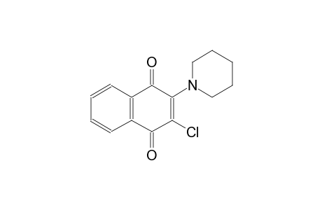 2-chloro-3-(1-piperidinyl)naphthoquinone