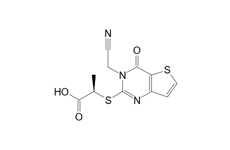 (R,S)-2-[[3-(Cyanomethyl)-3,4-dihydro-4-oxothieno[3,2-d]pyrimidine-2-yl]thio]propionic acid