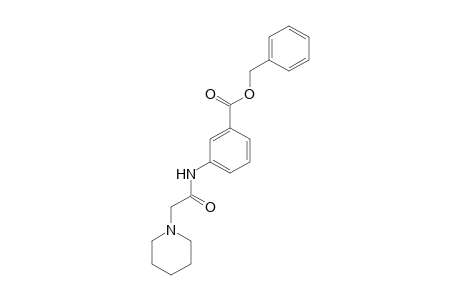 Benzyl 3-(2-(piperidin-1-yl)acetamido)benzoate