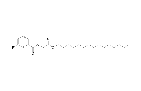 Sarcosine, N-(3-fluorobenzoyl)-, pentadecyl ester