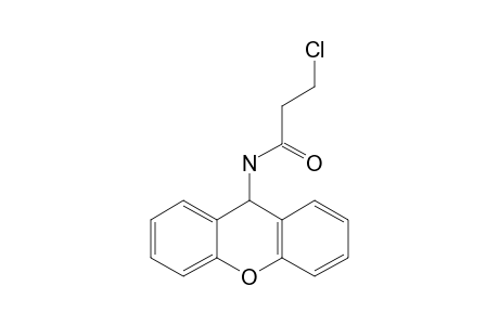 3-chloro-N-(9H-xanthen-9-yl)propionamide