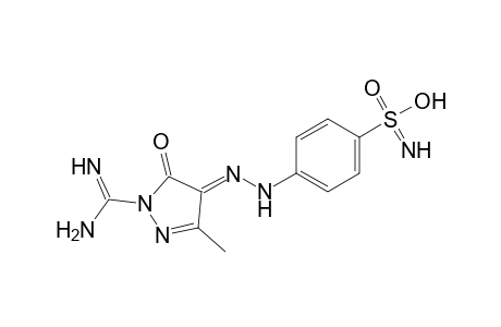 1H-Pyrazole-1-carboximidamide, 4-[[4-(aminosulfonyl)phenyl]hydrazono]-4,5-dihydro-3-methyl-5-oxo-