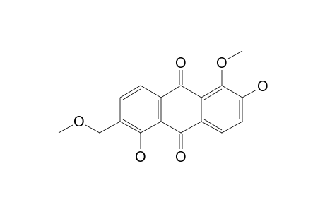 5,15-DIMETHYLMORINDOL;1,6-DIHYDROXY-5-METHOXY-2-METHOXYMETHYLANTHRAQUINONE