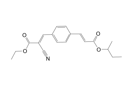 2-Propenoic acid, 2-cyano-3-[4-[3-(1-methylpropoxy)-3-oxo-1-propenyl]phenyl]-, ethyl ester, [S-(E,E)]-