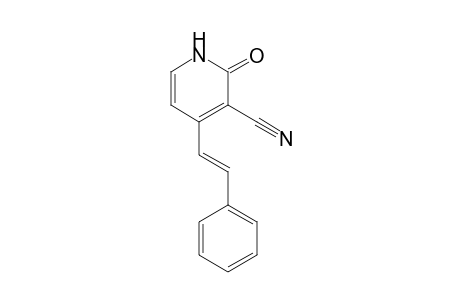 (E)-2-oxo-4-styryl-1,2-dihydropyridine-3-carbonitrile