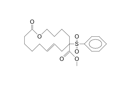 (E)-9-Benzenesulfonyl-9-carbomethoxy-13-hydroxy-6-tridecenoic lactone