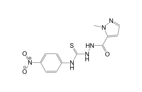 2-[(1-methyl-1H-pyrazol-5-yl)carbonyl]-N-(4-nitrophenyl)hydrazinecarbothioamide