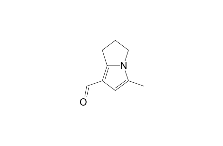 3-Methyl-6,7-dihydro-5H-pyrrolizine-1-carbaldehyde