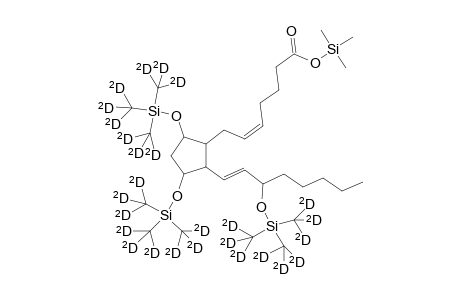 .alpha.-7-(2-(3-(triperdeuteromethylsiloxy)-octa-1(E)-enyl)-3,5-di(triperdeuteromethylsiloxy)cyclopentyl)hepta-5(Z)-enoic acid trimethylsilyl ester