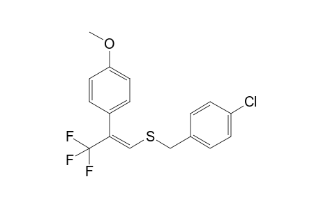 (E)-1,1,1-Trifluoro-2-(4-methoxyphenyl)-3-[(4-chlorobenzyl)thio]-2-propene