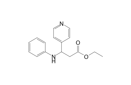 Ethyl 3-(N-phenylamino)-3-(pyridin-4-yl)propionate