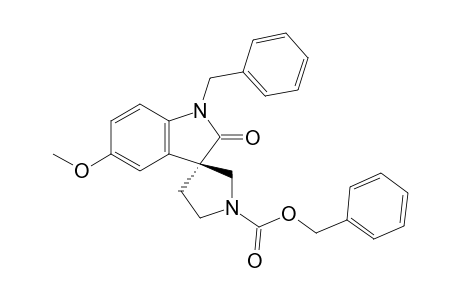 (R)-1-Benzyl-1'-(benzyloxycarbonyl)-5-methoxy-2-oxospiro[(3H)-indole-3,3'-pyrrolidine]