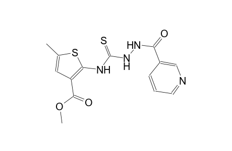 methyl 5-methyl-2-({[2-(3-pyridinylcarbonyl)hydrazino]carbothioyl}amino)-3-thiophenecarboxylate