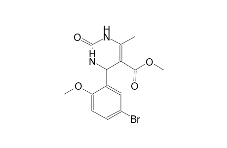 5-pyrimidinecarboxylic acid, 4-(5-bromo-2-methoxyphenyl)-1,2,3,4-tetrahydro-6-methyl-2-oxo-, methyl ester