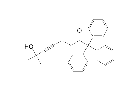 5-Octyn-2-one, 7-hydroxy-4,7-dimethyl-1,1,1-triphenyl-, (.+-.)-