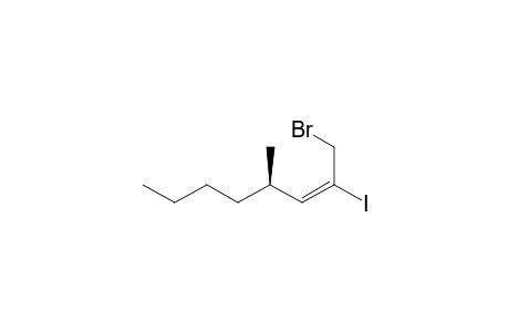 (E,4R)-1-bromanyl-2-iodanyl-4-methyl-oct-2-ene