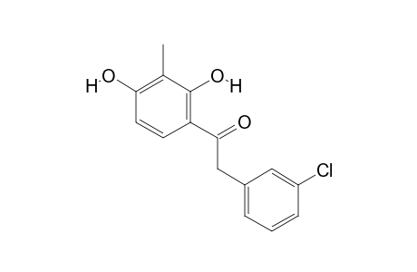 2-(3-chlorophenyl)-1-(2,4-dihydroxy-3-methylphenyl)ethanone