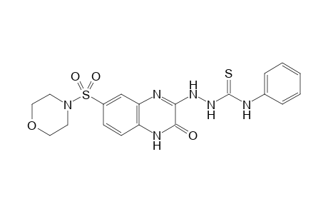 2-(7-(morpholinosulfonyl)-3-oxo-3,4-dihydroquinoxalin-2-yl)-N-phenyl-hydrazine-1-carbothioamide