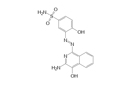 Benzenesulfonamide, 3-[2-(3-amino-4-hydroxy-1-isoquinolinyl)diazenyl]-4-hydroxy-