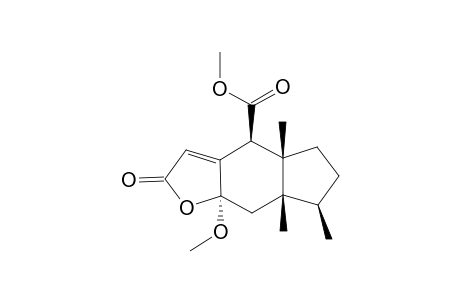 4-BETA-CARBOMETHOXY-6-ALPHA-METHOXYPINGUIS-6,11-OLIDE