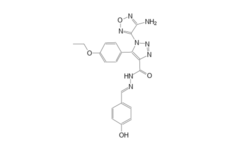 1-(4-amino-1,2,5-oxadiazol-3-yl)-5-(4-ethoxyphenyl)-N'-[(E)-(4-hydroxyphenyl)methylidene]-1H-1,2,3-triazole-4-carbohydrazide