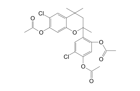 5-(acetyloxy)-2-[7-(acetyloxy)-6-chloro-2,4,4-trimethyl-3,4-dihydro-2H-chromen-2-yl]-4-chlorophenyl acetate