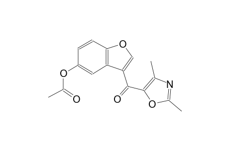 3-[(2,4-Dimethyl-1,3-oxazol-5-yl)carbonyl]-1-benzofuran-5-yl acetate