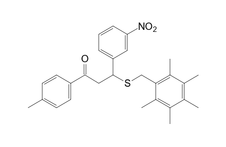 4'-methyl-3-(m-nitrophenyl)-3-[(2,3,4,5,6-pentamethylbenzyl)thio]propiophenone