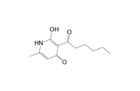 2(1H)-Pyridone, 3-hexanoyl-4-hydroxy-6-methyl-