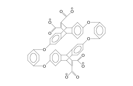 Bis(DL-9,10-dihydro-11,12-dicarboxylate-etheno-anthracene-2,6-diyl) bis(1,4-bis(methylenoxy)-benzene) cycle tetraanion