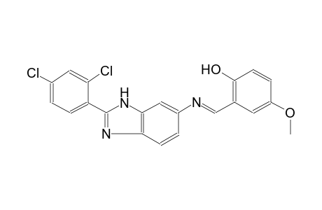 phenol, 2-[(E)-[[2-(2,4-dichlorophenyl)-1H-benzimidazol-6-yl]imino]methyl]-4-methoxy-