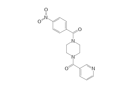 (4-nicotinoylpiperazino)-(4-nitrophenyl)methanone