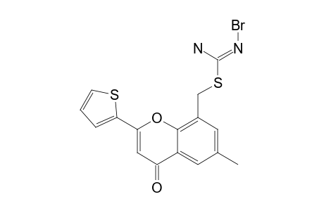 8-(CARBOXAMIDINYLTHIO)-METHYL-6-METHYL-2-(2-THIENYL)-4H-1-BENZOPYRAN-4-ONE-HYDROBROMYDE