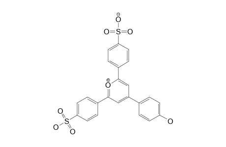4-[4-(4-hydroxyphenyl)-6-(4-sulfophenyl)pyrylium-2-yl]benzenesulfonate
