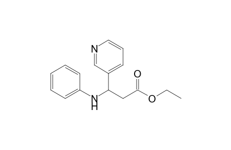 3-Anilino-3-(3-pyridinyl)propanoic acid ethyl ester