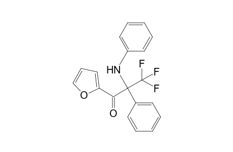 3,3,3-Trifluoro-1-(furan-2-yl)-2-phenyl-2-(phenylamino)propan-1-one