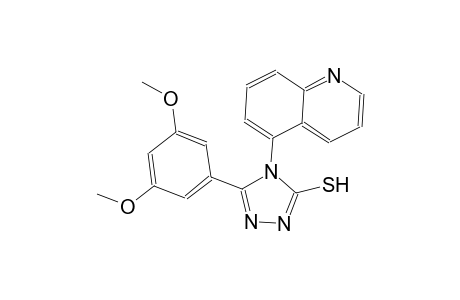 4H-1,2,4-triazole-3-thiol, 5-(3,5-dimethoxyphenyl)-4-(5-quinolinyl)-