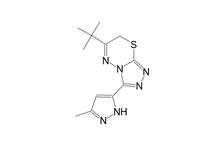 6-tert-butyl-3-(3-methyl-1H-pyrazol-5-yl)-7H-[1,2,4]triazolo[3,4-b][1,3,4]thiadiazine