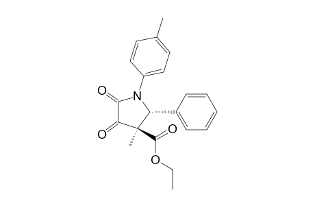 (2R,3R)-3-methyl-1-(4-methylphenyl)-4,5-dioxo-2-phenyl-3-pyrrolidinecarboxylic acid ethyl ester
