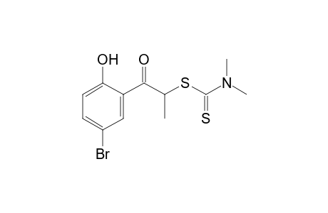 5'-bromo-2'-hydroxy-2-mercaptopropiophenone, 2-(dimethyldithiocarbamate)
