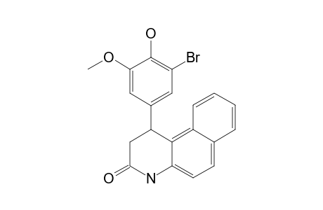 1-(3-BROMO-4-HYDROXY-5-METHOXYPHENYL)-3-OXO-1,2,3,4-TETRAHYDROBENZO-[F]-QUINOLINE