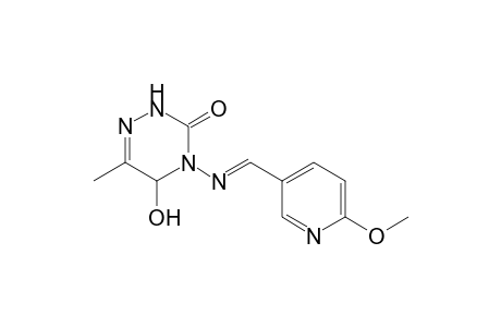 5-Hydroxy-6-methyl-3-oxo-4-[[(6-methoxypyridin-3-yl)methylene]amino]-2,3,4,5-tetrahydro-1,2,4-triazine