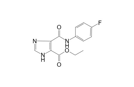 3H-Imidazole-4-carboxylic acid, 5-(4-fluorophenylcarbamoyl)-, ethyl ester