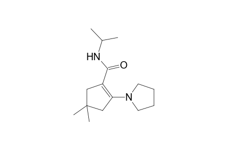 4,4-Dimethyl-N-propan-2-yl-2-(1-pyrrolidinyl)-1-cyclopentenecarboxamide