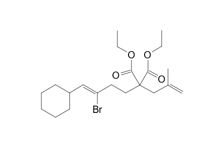 Diethyl 2-(3-bromo-4-cyclohexyl-3-buten-1-yl)-2-(2-methaallyl)malonate
